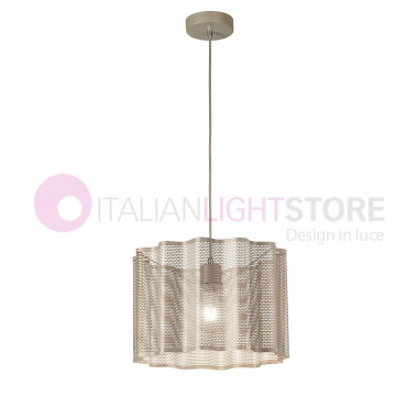 GLICINE FABAS LUCE 3581-40 Metal Suspension Mesh Weave Industrial Style