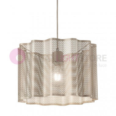 GLICINE FABAS LUCE 3581-40 Metal Suspension Mesh Weave Industrial Style
