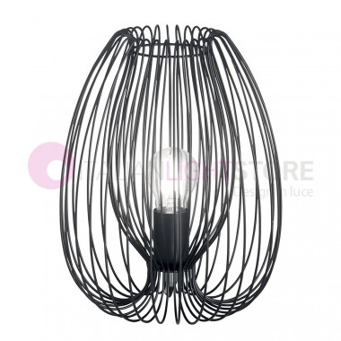 CAMP FABAS LUCE 3677-30 Lampe de Table avec Cage Métallique Style Industriel
