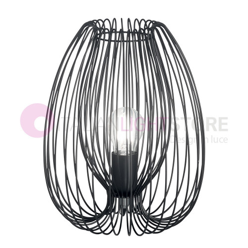 CAMP FABAS LUCE 3677-30 Lampe de Table avec Cage Métallique Style Industriel