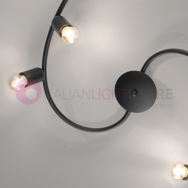 SNAKE Plafoniera a soffitto 6 luci stile Industriale moderno