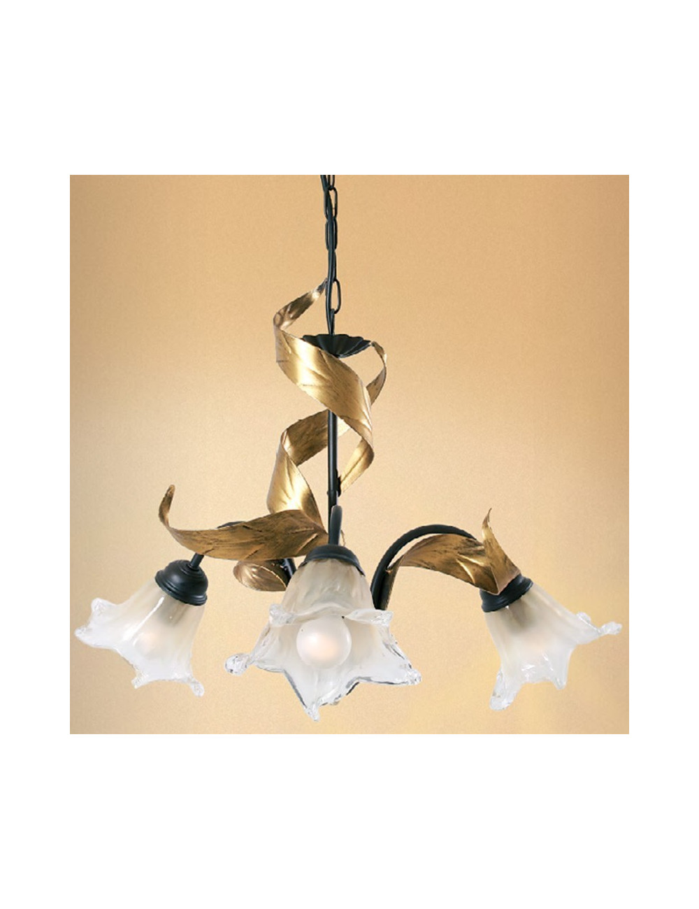 MELISSA by Padana Chandeliers, Chandelier with 3 lights Classic Florentine Floral Style