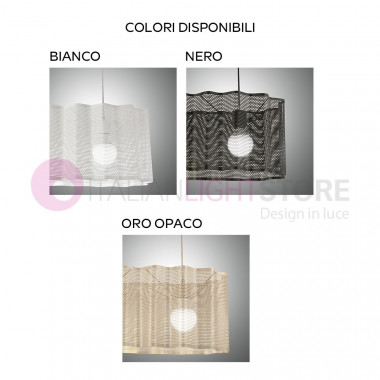 GLICINE 3581-45 FABASLUCE Metal Suspension Mesh Weave Industrial Style