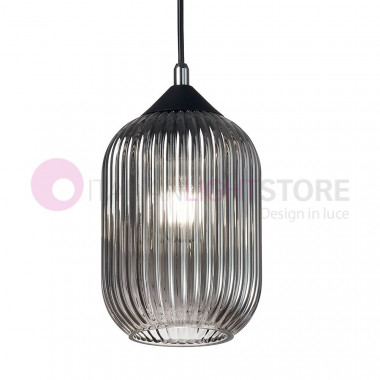 ASTON 3585-40 FABAS LUCE Cast Glass Suspension Lamp Modern Industrial Style
