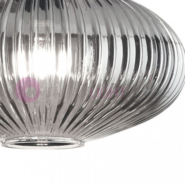 NORDAL 3662-47 FABAS LUCE Modern chandelier with 3 lights in Blown Striped Glass