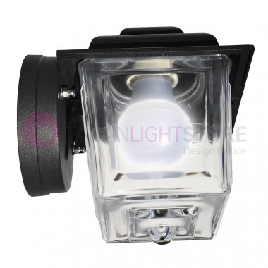 MASSIOLA Mini Lantern Applique Extérieure avec Verre Transparent