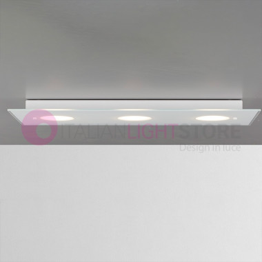 GALATEA LAMEXPORT GD0205/3PL Deckenleuchte L. 54 x 23 Weißglas Modernes Design