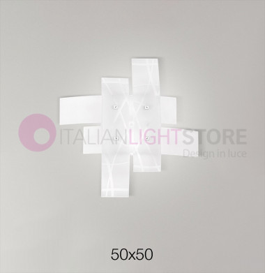 FRIDA P/P GEALUCE Ceiling lamp Modern Ceiling Lamp with Screen-printed Glass GEALUCE
