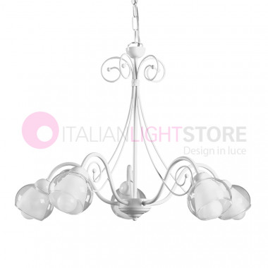 EVELYN Classic Chandelier 5 Luces Blanco