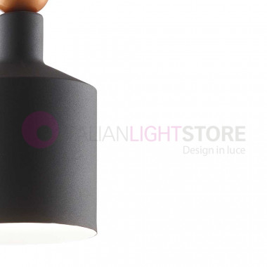 TRIADE Ideal Lux art 221496 -  Sospensione lampadario cucina in metallo grigio scuro -  illuminazione diretta