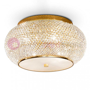 Pasha' Ideal Lux Ceiling Lamp Dorata Design - 100807