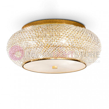Ceiling lamp Golden ceiling lamp Pashà pl14 Ideal Lux165004