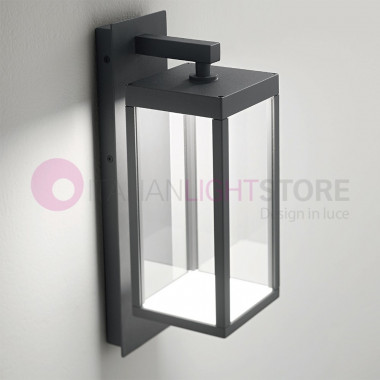 SIRE ANTRACITE Modern Outdoor Wall Lantern Led IP54 GEALUCE GES770