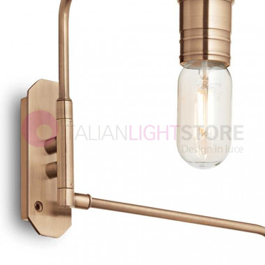IDEAL LUX TRIUMPH lampada da parete a 2 luci, design industriale