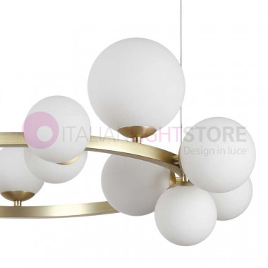 IDEAL LUX PERLAGE sp14 pendant lamp with led bulbs, modern design