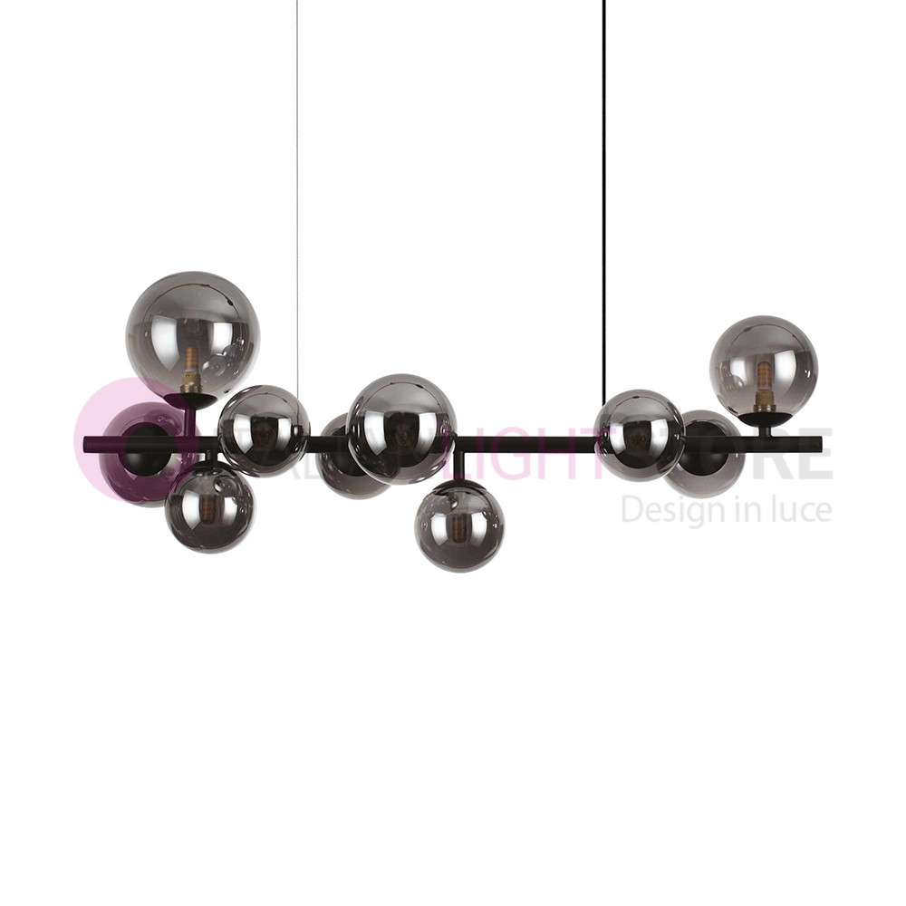 IDEAL LUX PERLAGE sp10 suspension avec ampoules led, design moderne