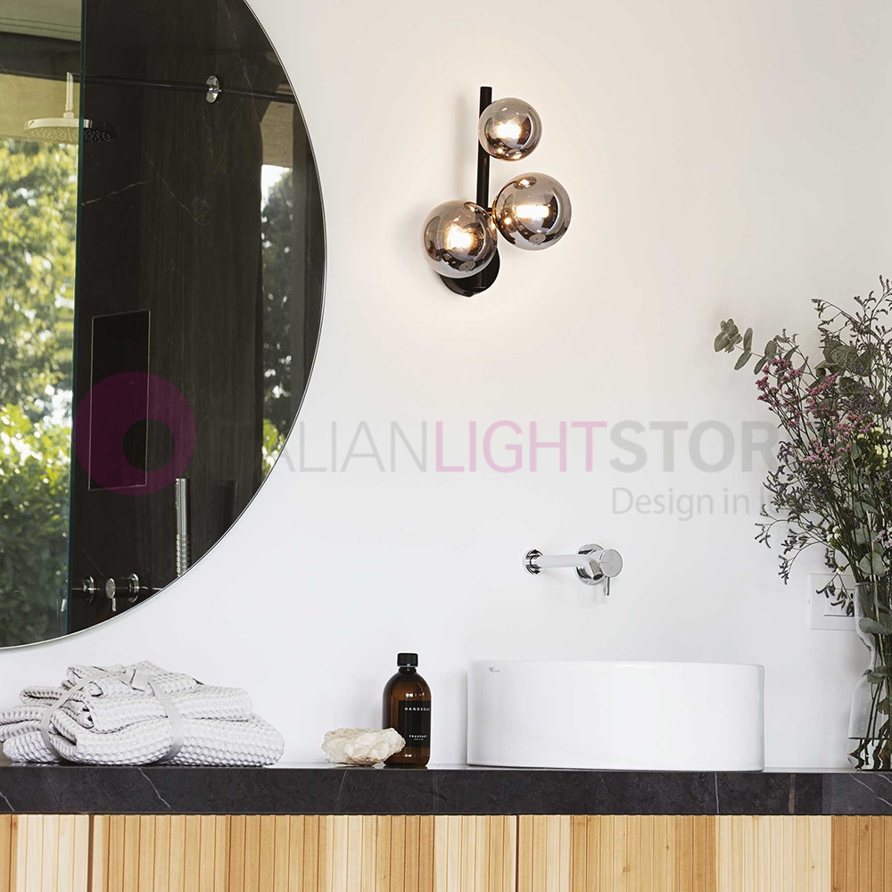 Applique murale IDEAL LUX PERLAGE avec ampoules LED, design moderne