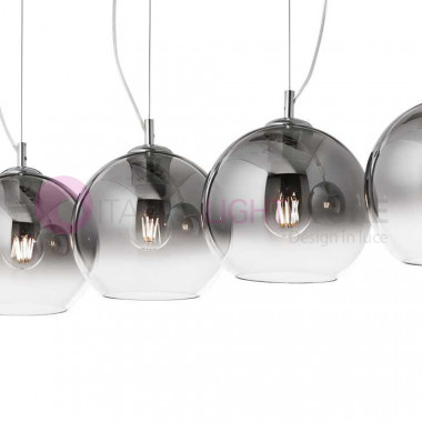 NEMO PLUS IDEAL LUX 149561 lámpara colgante de vidrio soplado de 4 luces, diseño moderno