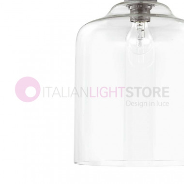BISTRO' IDEAL LUX 112305 blown glass suspension chandelier, kitchen lighting dining table