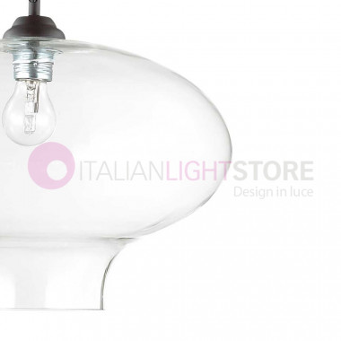 BISTRO' IDEAL LUX 120898 lámpara colgante de vidrio soplado, iluminación de cocina mesa de comedor