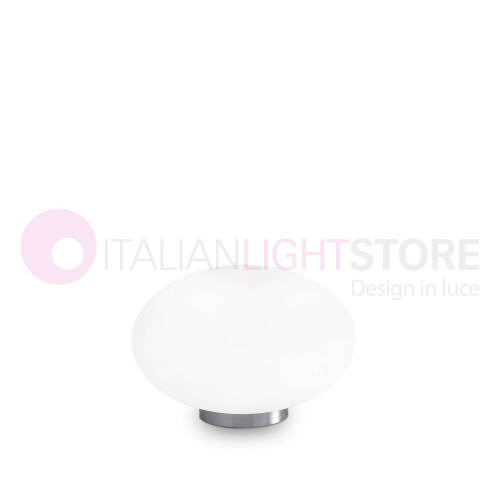 CANDY IDEAL LUX Lámpara de mesa moderna en vidrio soplado blanco - 086804