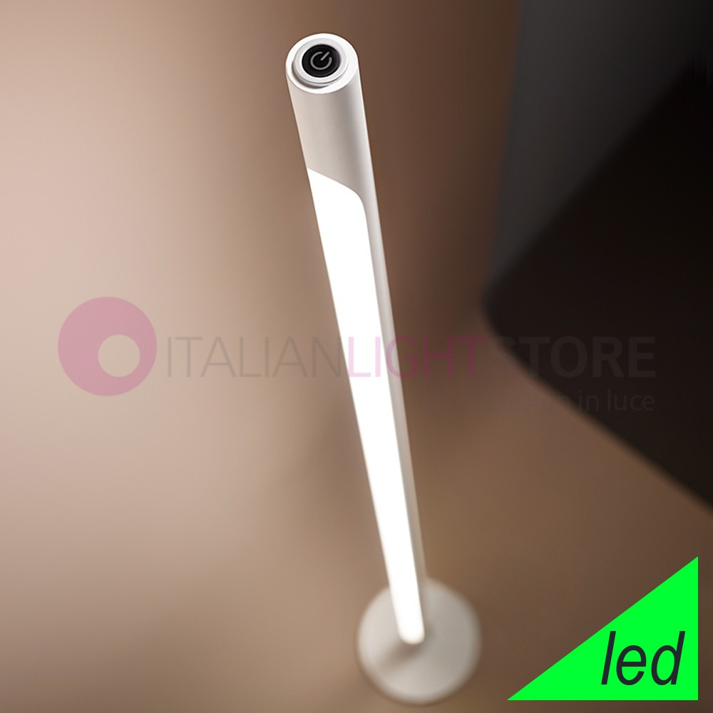 Perenz STICK 6760BLC piantana led design bianca tubolare diritto h140