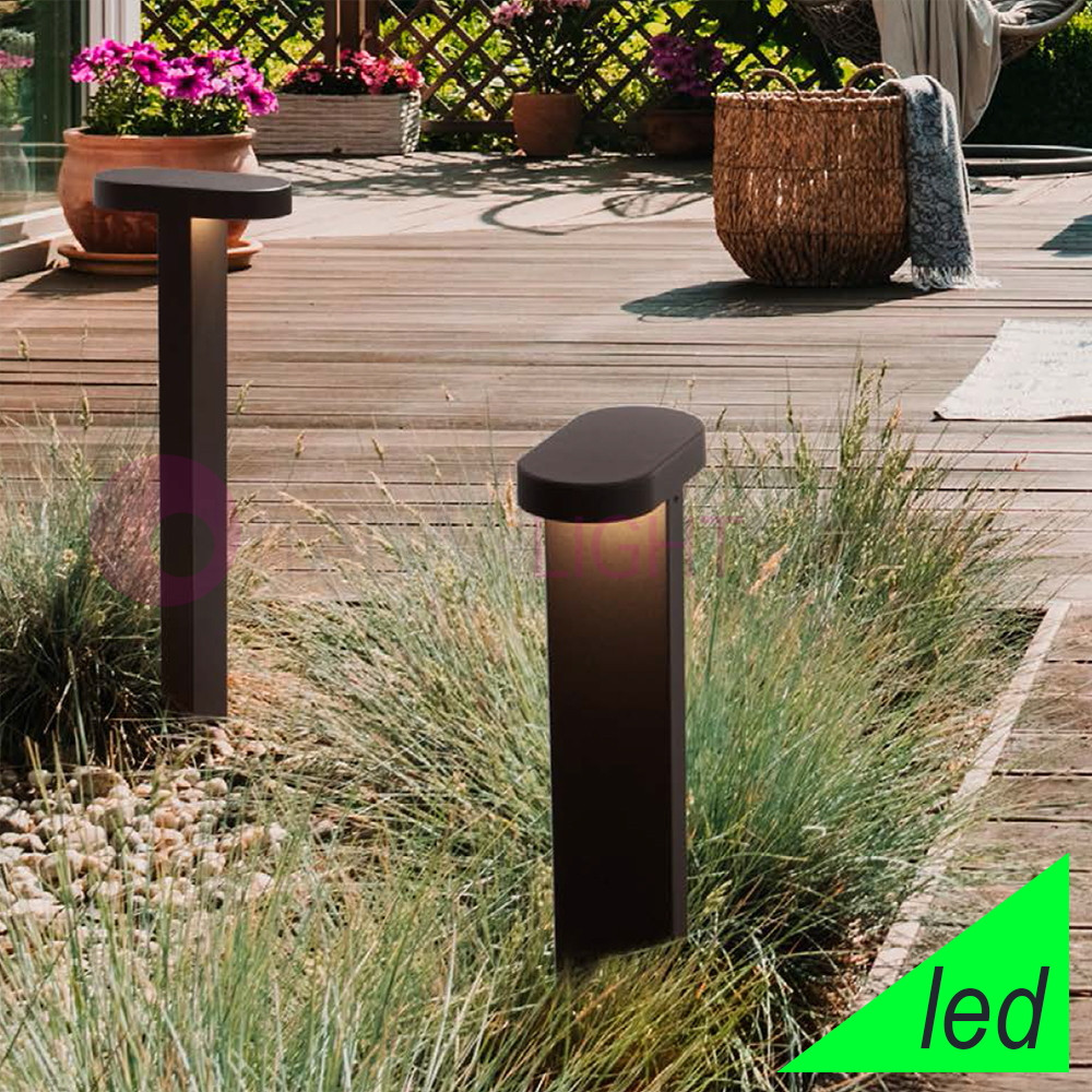 Lampada Da Terra Esterno Giardino Luce Solare Led Dimmerabile Luce