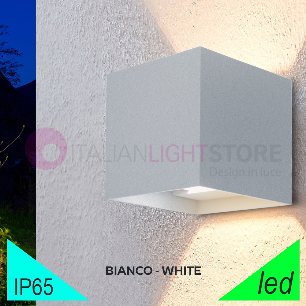 MARBELLA BIG SQUARED BIANCO faretto Esterno Moderno IP65 BOTLIGHTING