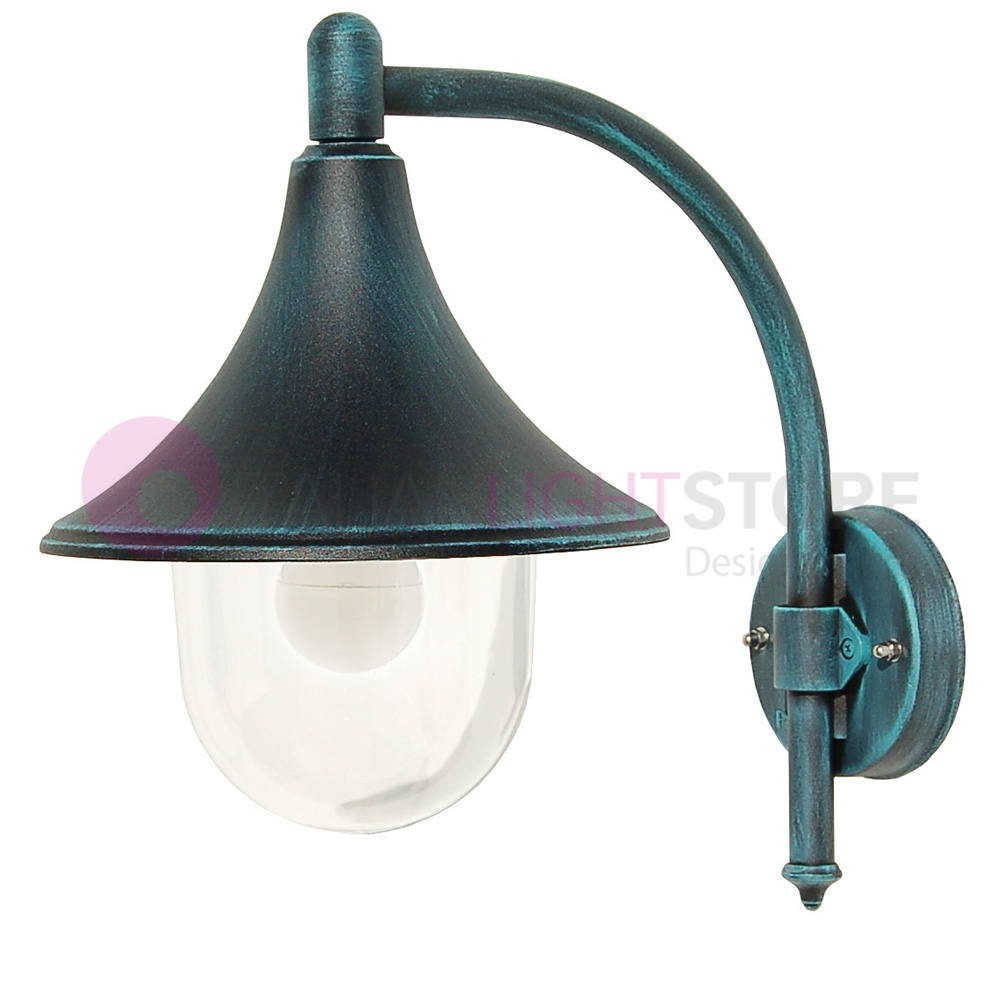 DIONE BLACK Lanterne murale en aluminium Classic Lampe d’extérieur 1902A-B4 Liberti Lampe