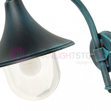 DIONE  NERO Lanterna a Parete in Alluminio Lampada per Esterno Classica 1902A-B4 Liberti Lamp
