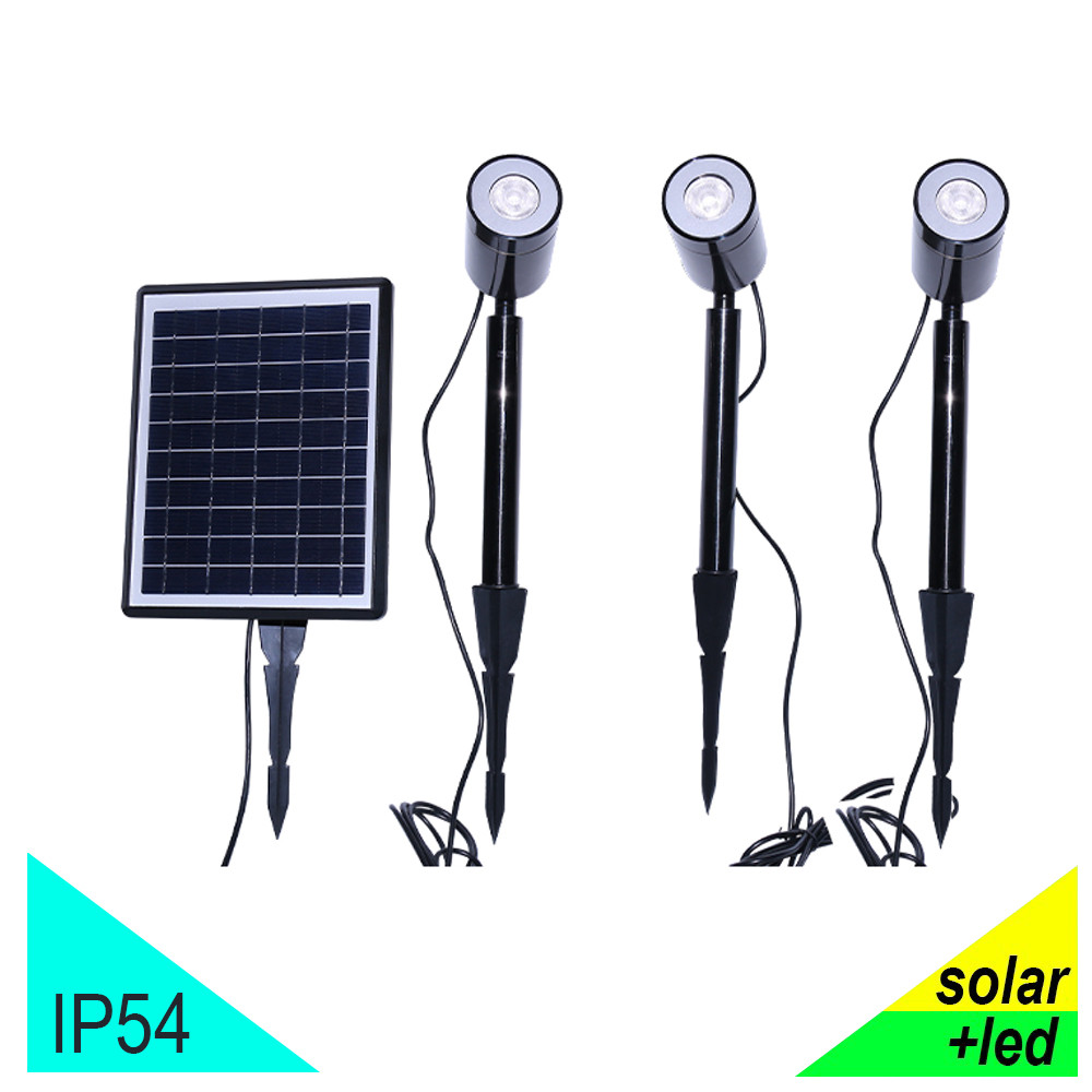 Spot LED Extérieur Solaire sur piquet IP65