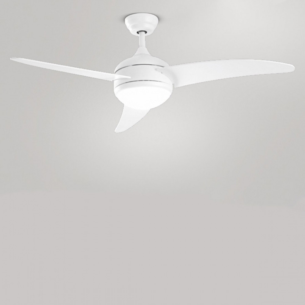 Perenz 7160B SHIP ventilatore da soffitto bianco moderno con luce led