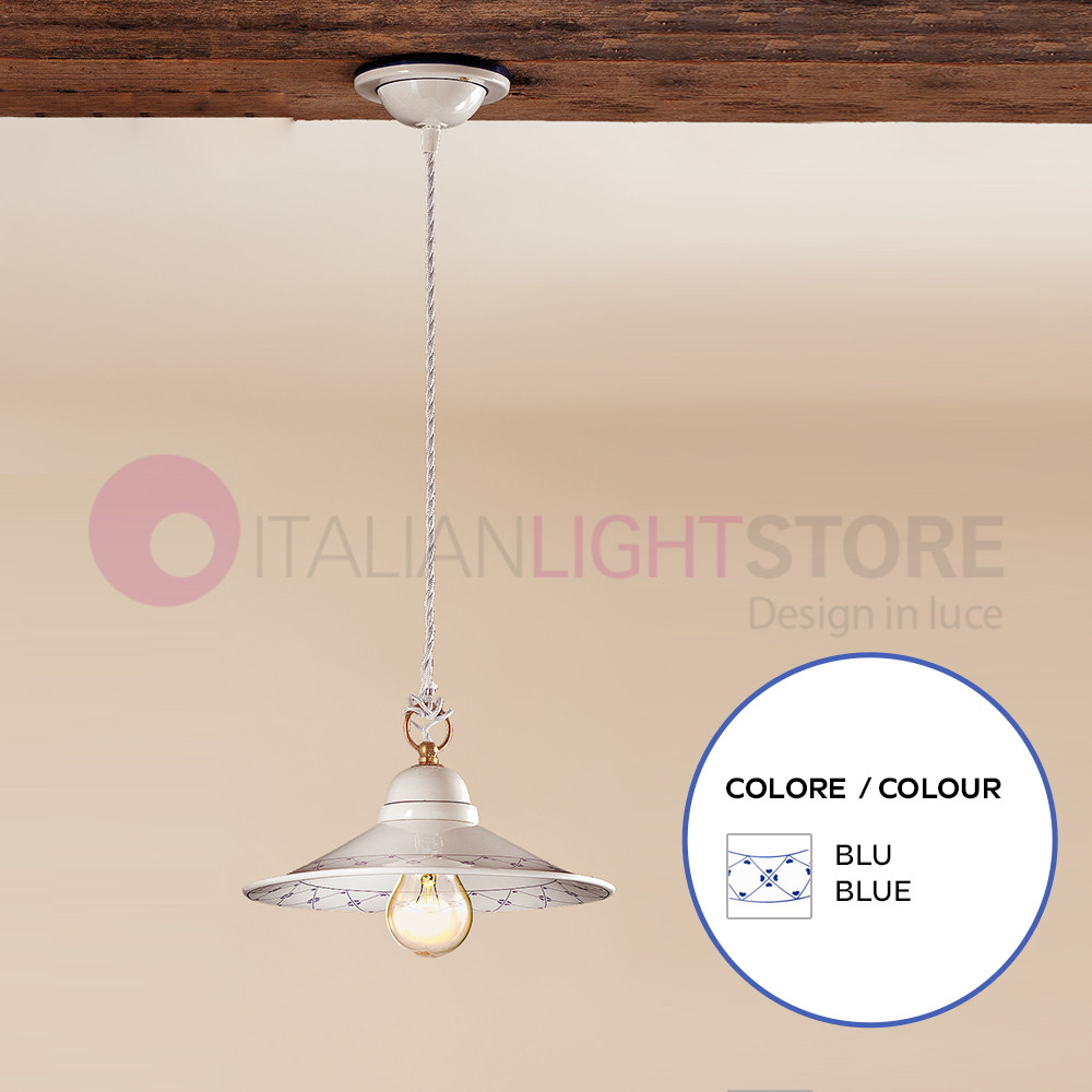 lustre Suspension en Céramique Rustique Pays - Ceramiche Borso