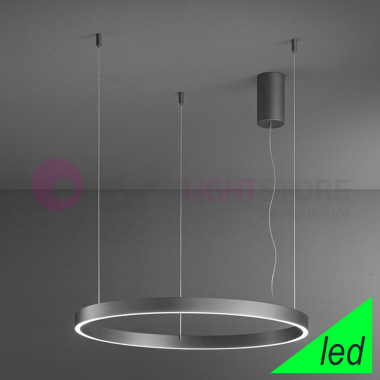 Perenz Illumina ETERE 8282GR LC LED suspension cercle lumineux GRIS MÉTALLISÉ