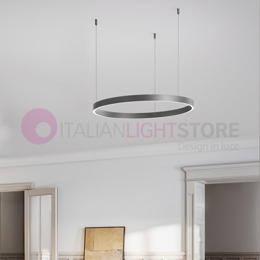 Perenz Illumina ETERE 8282GR LC LED suspension cercle lumineux GRIS MÉTALLISÉ