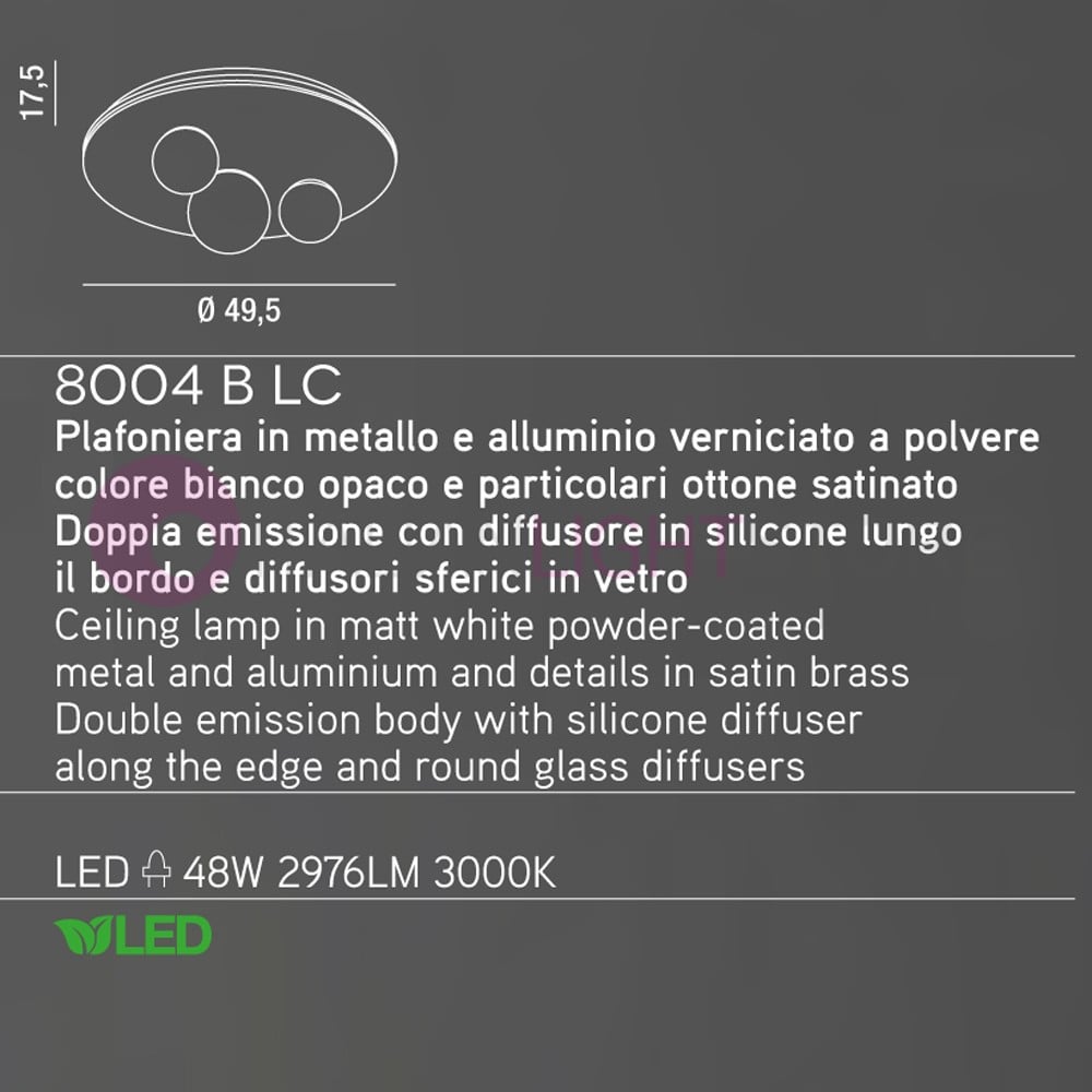 Paralumi bianchi per l'illuminazione da interno