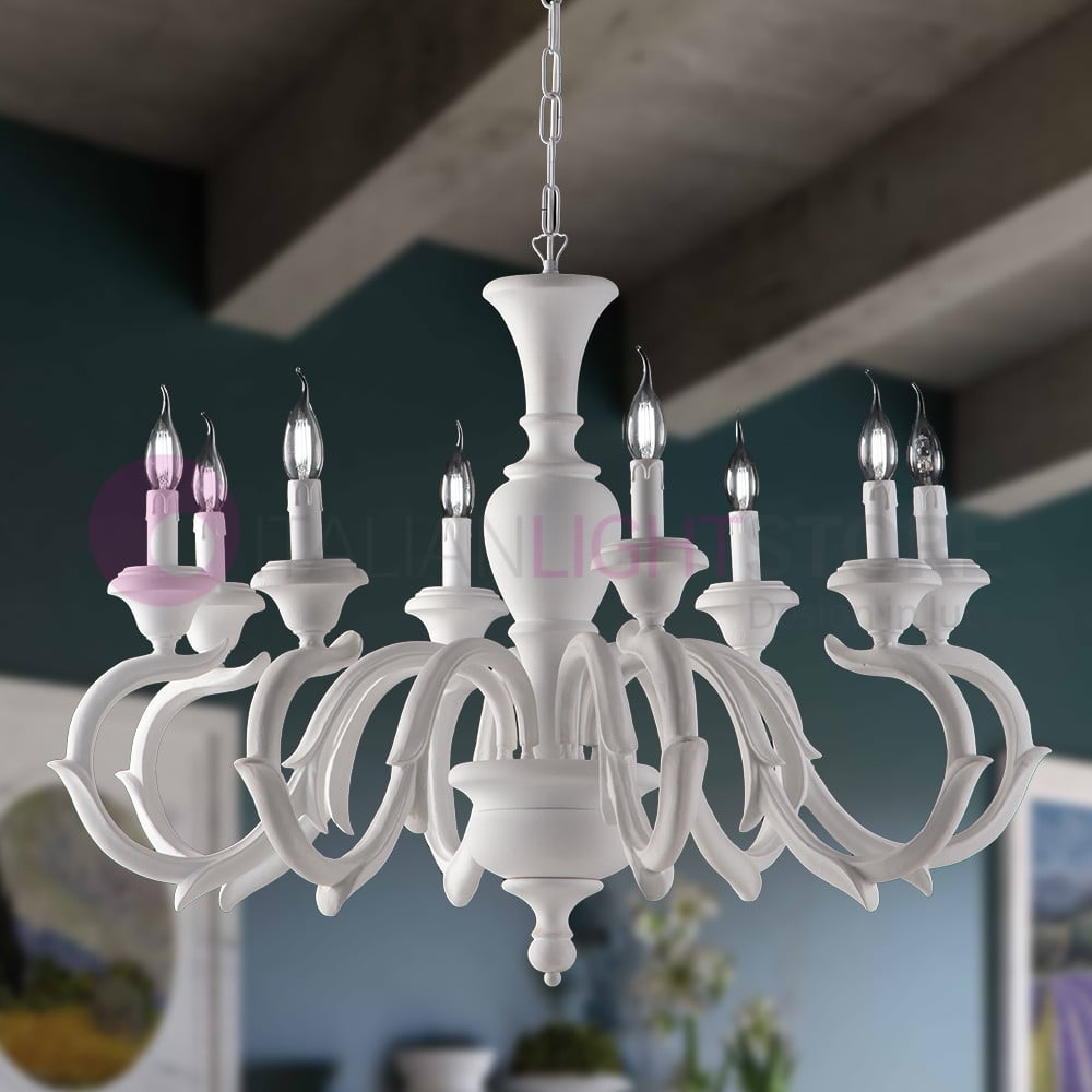 Fan Europe - Lampadario Arthur Bianco 6xe14 72x58cm