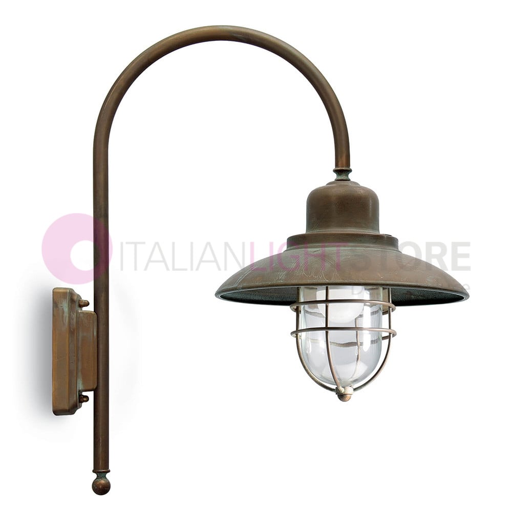 Lampada Da Parete Esterna In Ferro, Stile Industriale Con Collo D'Oca – 2 Pezzi, IP54, Bronzo, Per Giardino E Ingresso