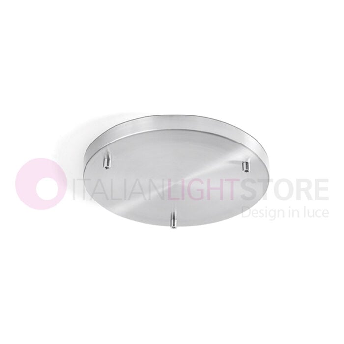 SUPPORTO A SOFFITTO PER BASTONE IN FERRO DIAMETRO 20 AVORIO/ORO - NERO