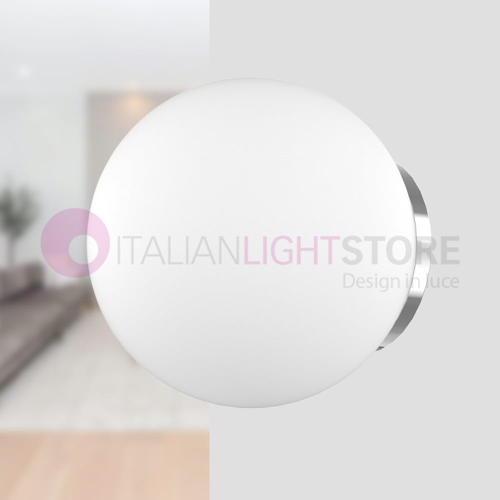 Lampadario sfera bianca per esterno oh! p65 linea light - 16170